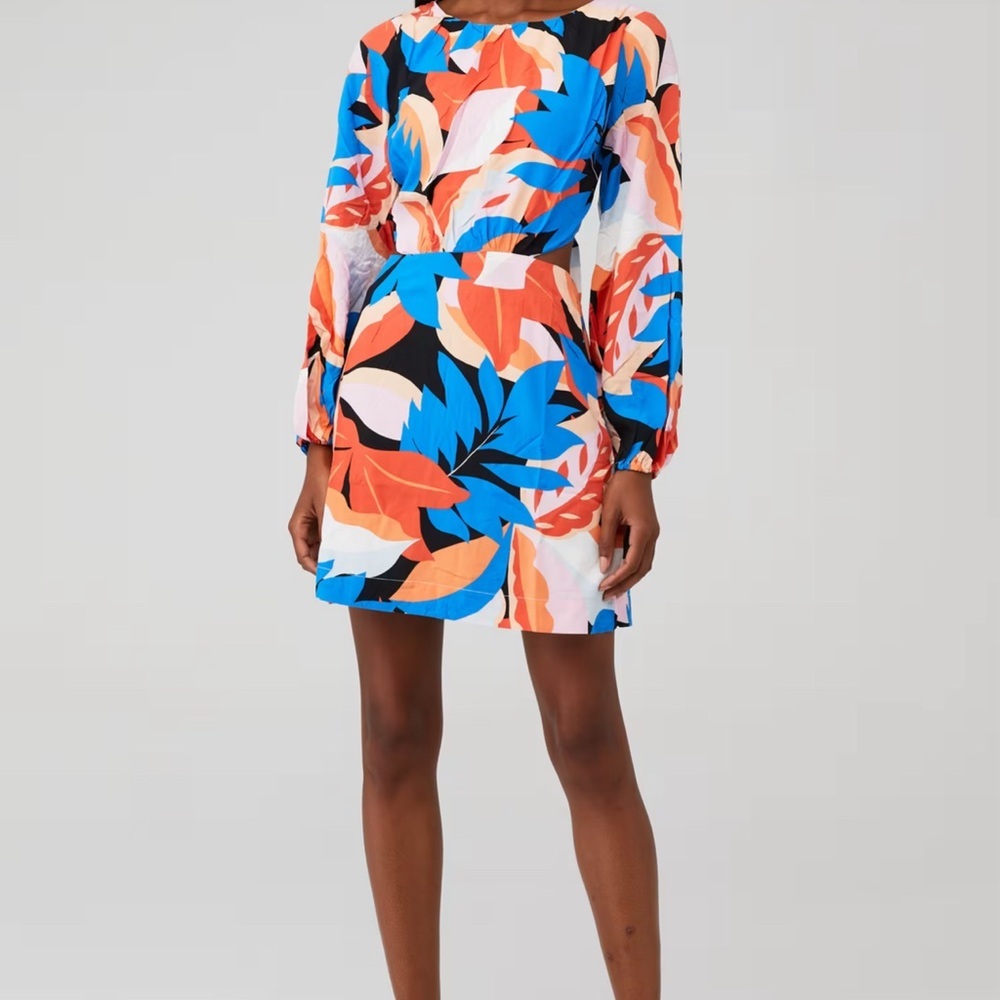 MINKPINK Colorful Leaf Print Dress